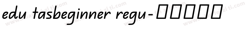 edu tasbeginner regu字体转换